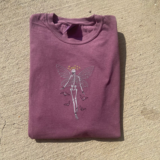 ANGEL SKELETON HALLOWEEN TSHIRT