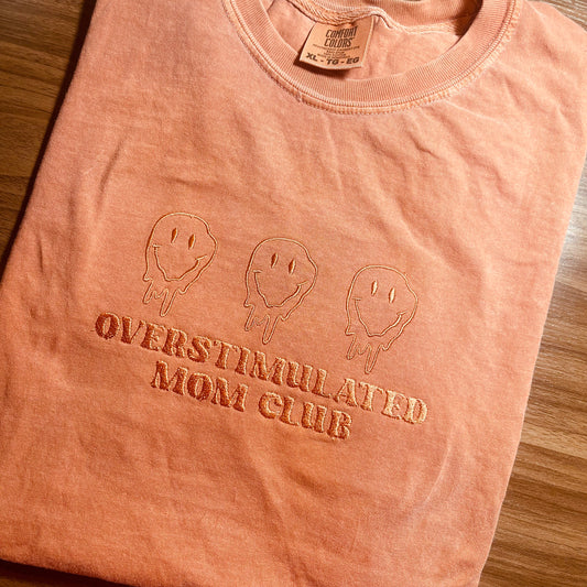 Overstimulated mom club tshirt